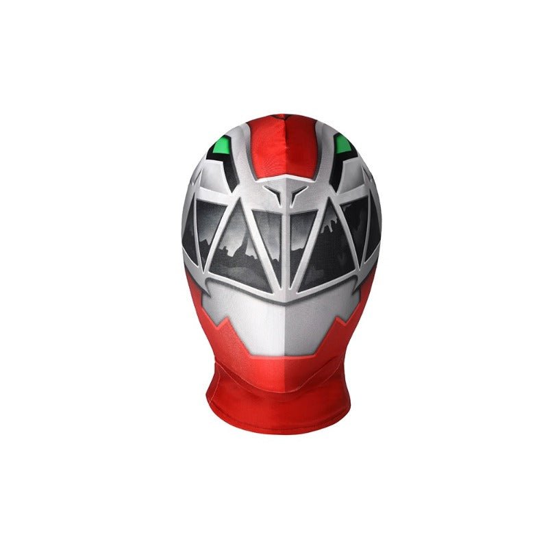 Traje de Cosplay de Red Ranger KISHIRYU SENTAI RYUSOULGER en Spandex - Fantasia Cosera