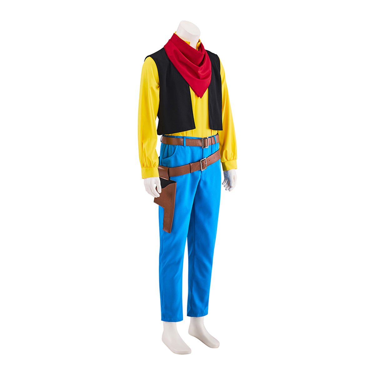 Traje de Cosplay Lucky Luke Cowboy – Vestimenta Oficial para Fans y Coleccionistas - Fantasia Cosera