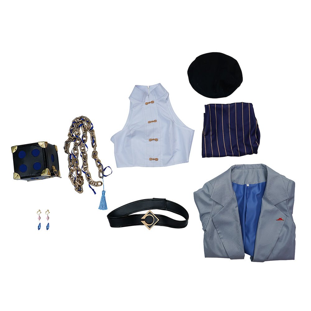 Colaboración Genshin Impact x Pizza Hut - Traje de Cosplay de Yelan - Fantasia Cosera