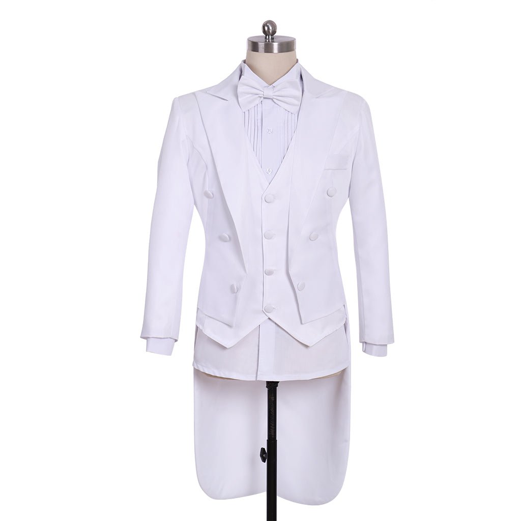 Chaqueta de Cosplay de Príncipe - Chaqueta Blanca Medieval Rococó del Siglo XVIII para Hombres - Fantasia Cosera