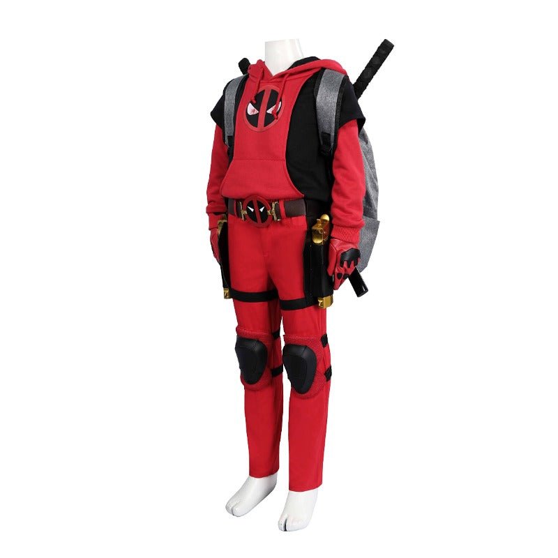 Traje de Cosplay Deadpool 3 Wade Winston Wilson Conjunto Completo con Bolsa Chaqueta con Capucha Ropa - Fantasia Cosera