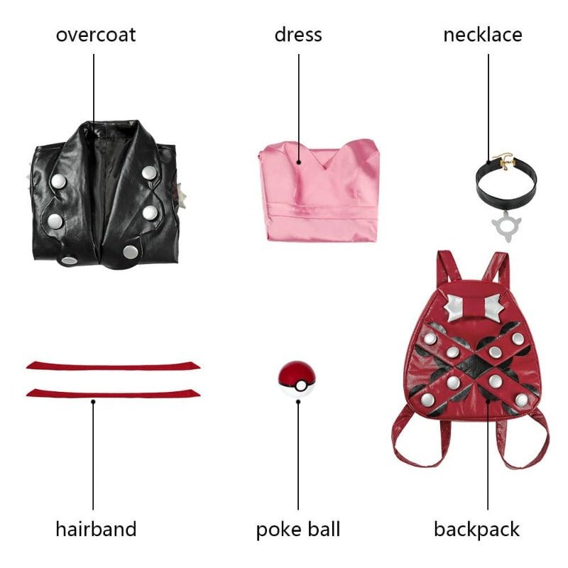 Traje de Cosplay de Marnie de Pokémon Espada y Escudo - Disfraz para Fiesta de Halloween - Fantasia Cosera