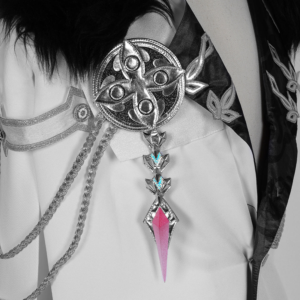 Traje de Genshin Impact Fatui Cloak para Pierr Pantalone Tartaglia Harlequin Doctor Sandrone Columbina Regretor - Fantasia Cosera