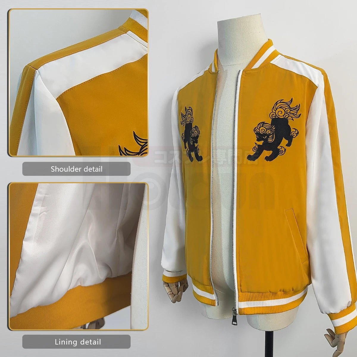 Chaqueta Rompevientos Anime Tomiyama Choji Jo Togame Disfraz Cosplay Bordado Colegio León Den Regalo - Fantasia Cosera