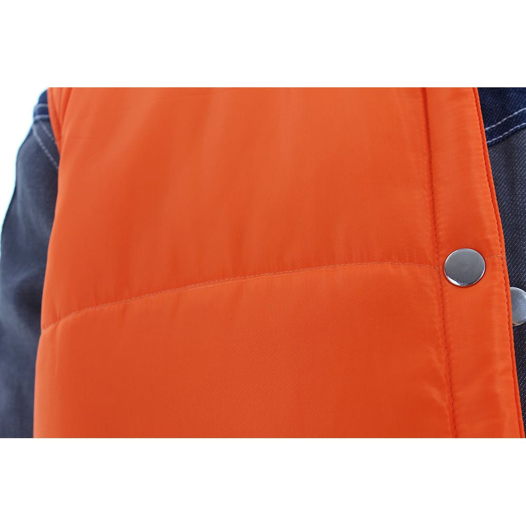 Traje de Cosplay de Regreso al Futuro - Chaqueta en Naranja, Blanco y Rojo - Fantasia Cosera