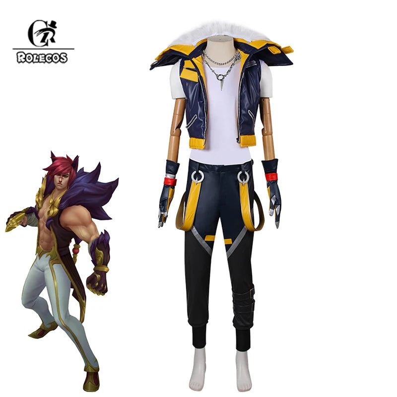 Traje de Cosplay de Sett Heartsteel de LOL para Hombres Adultos - Juego de Rol y Fantasía - Fantasia Cosera