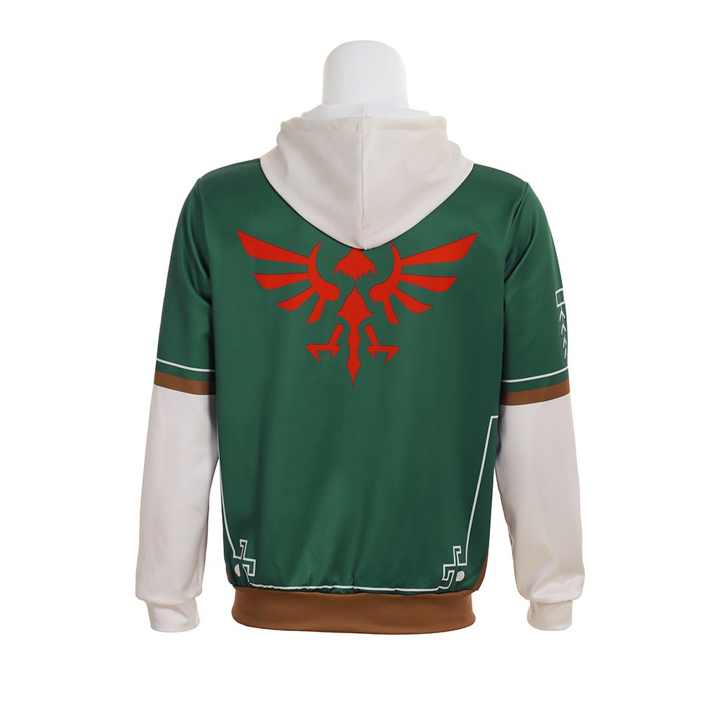 Chaqueta con Cremallera de Link de Legend of Zelda para Entusiastas de los Videojuegos - Fantasia Cosera