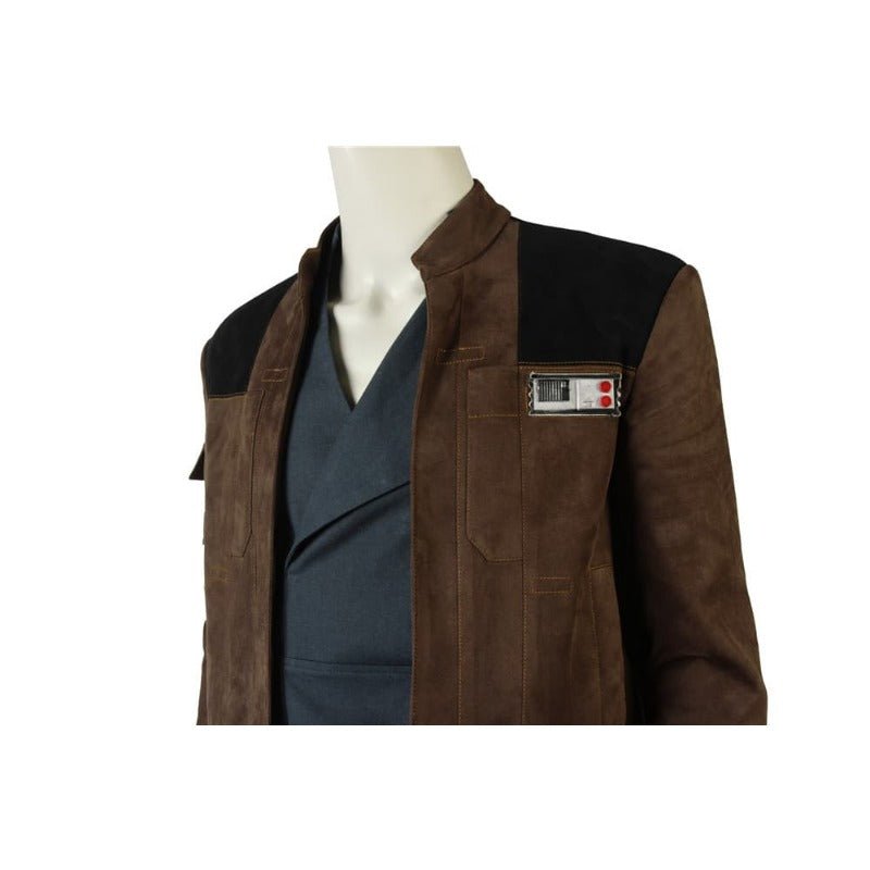 Traje de Han Solo para Cosplay - Camisa, Pantalón, Abrigo y Cinturón para Halloween y Fiestas - Fantasia Cosera