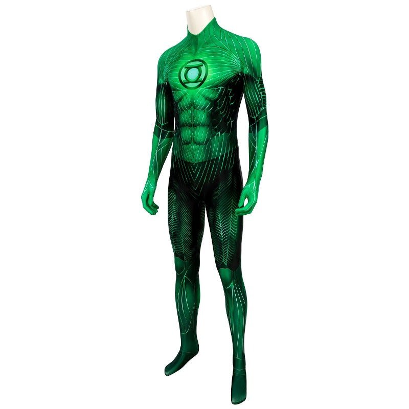 Traje de Cosplay de Green Lantern Hal Jordan Impreso para Halloween - Fantasia Cosera