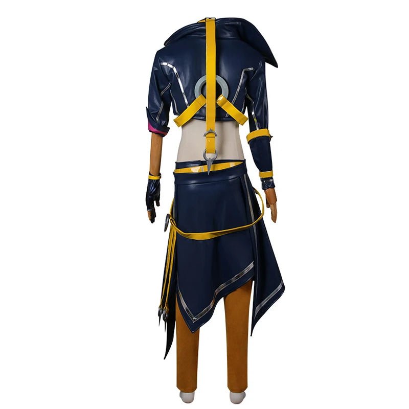 Traje de Cosplay Kayn Heartsteel LOL para Hombre Adulto - Disfraz de Rol Completo con Máscara para Ojos - Fantasia Cosera
