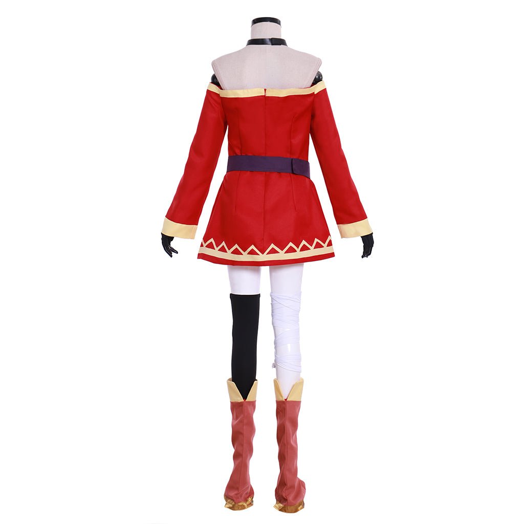Traje de Cosplay de Megumin de KonoSuba: Archimaga Bruja Roja para Halloween - Fantasia Cosera