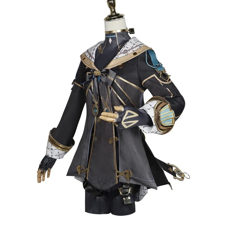 Disfraz de Cosplay de Freminet de Fontaine de Genshin Impact - Uniforme de Mago con Sombrero para Halloween, Fiestas y Role Play - Fantasia Cosera
