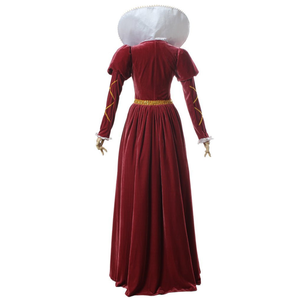 Vestido de Gala Victoria Traje Gótico Medieval Renacentista Reina para Halloween y Fiestas de Carnaval - Fantasia Cosera