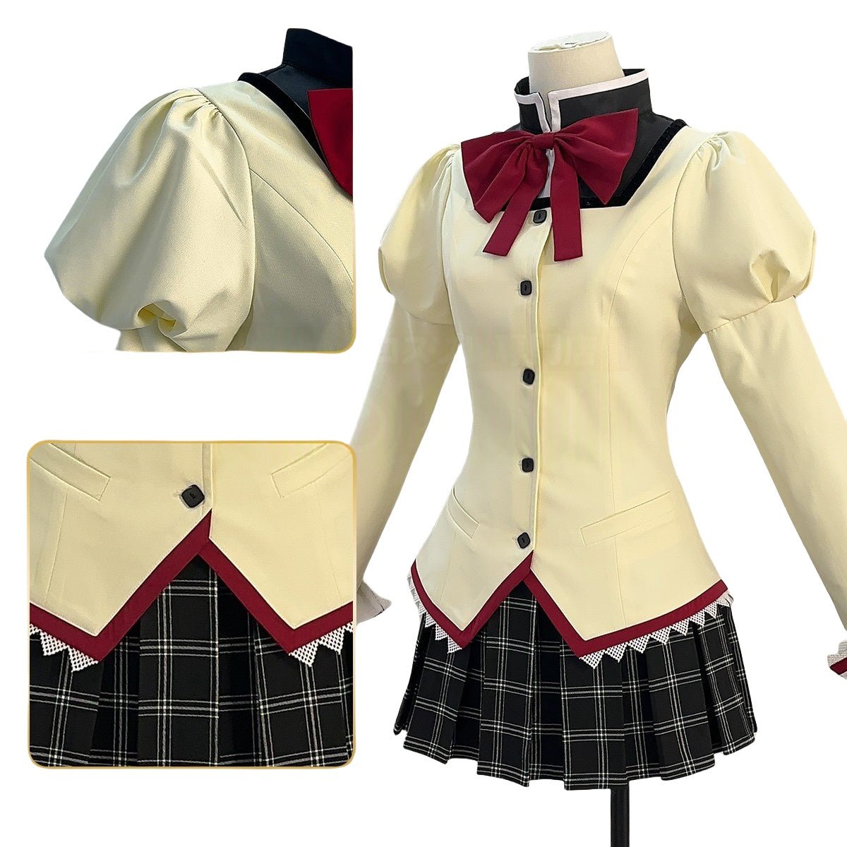 Traje de Cosplay de Chica Mágica Madoka Magica - Kaname Madoka, Akemi Homura - Fantasia Cosera