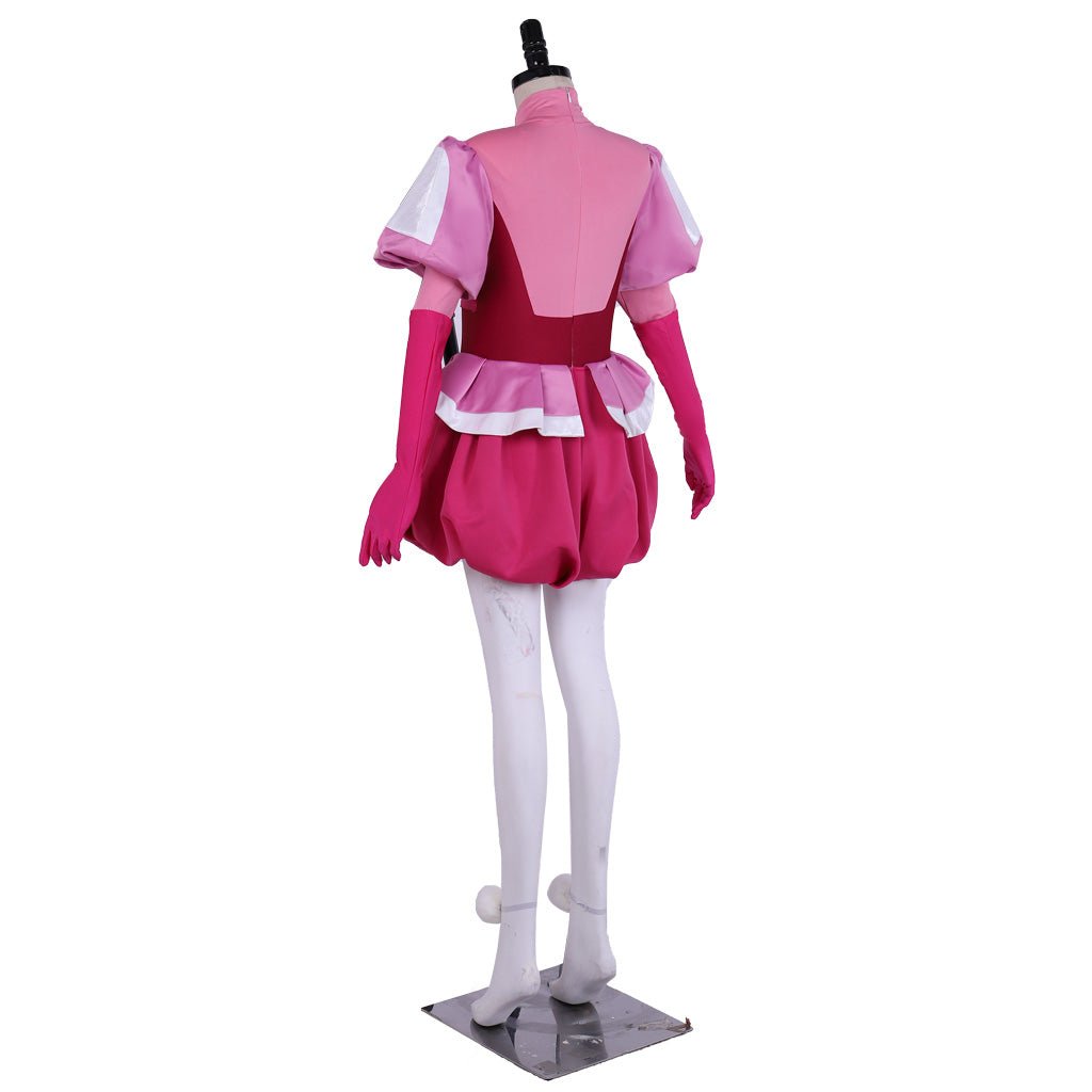 Traje de Cosplay Spinel Gema de Steven Universe - Vestido Rosa con Guantes y Calcetines - Fantasia Cosera