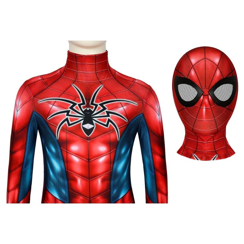 Traje de Cosplay Spider-Man PS4 Armadura MK IV para Niños - Regalo Infantil - Fantasia Cosera