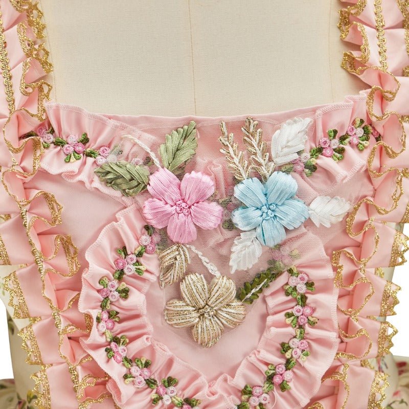 Vestido Medieval Elegante de Época Rococó para Cosplay - Fantasia Cosera