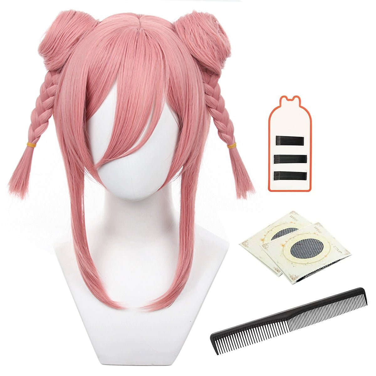 Peluca Blue Lock Qianqie Bao'er Maomao - Estilo Chino Dos Moños con Nueve Opciones de Color - Fantasia Cosera