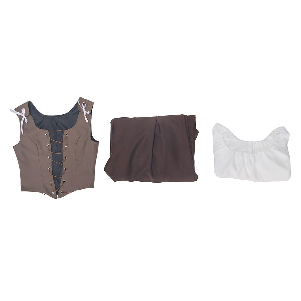 Traje Falda Marrón Outlander Cosplay – Réplica Auténtica y Detallada - Fantasia Cosera