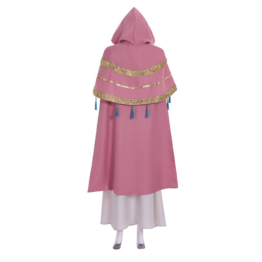 Disfraz de Cosplay de Ava de Kingdom Hearts III para Mujer - Vestido con Capucha Rosa y Falda - Fantasia Cosera