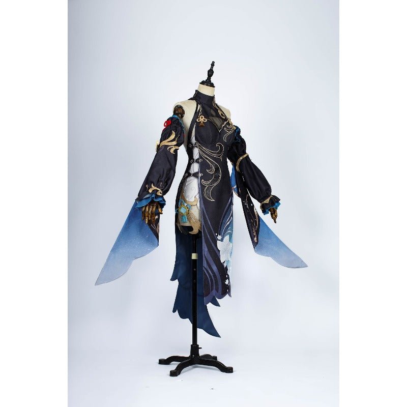 Traje de Cosplay Ganyu Cheongsam de Genshin Impact - Outfit del Festival del Farol de Shen He - Fantasia Cosera