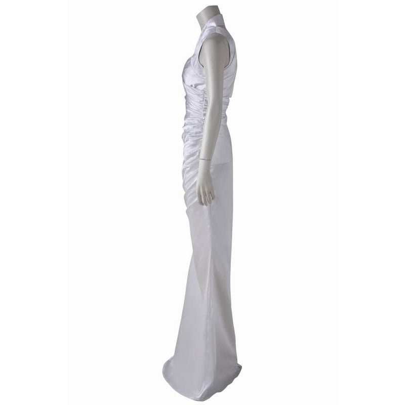 Traje de Cosplay de Lunafreya Nox Fleuret de Juego XV - Vestido Blanco Elegante para Fiestas de Halloween - Fantasia Cosera