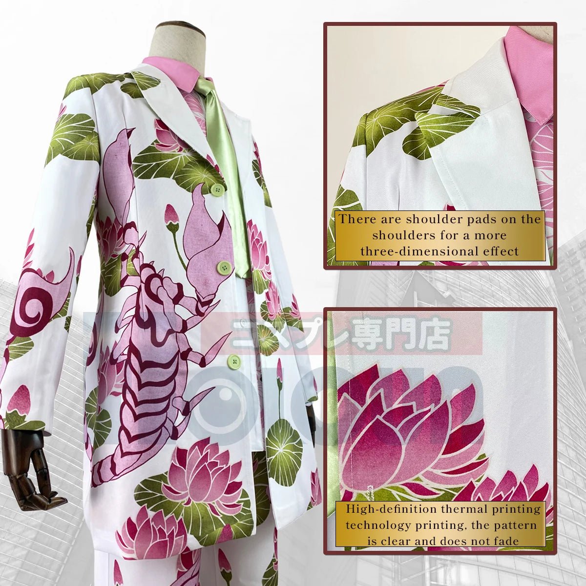 Traje de Cosplay de Exhibición de Anime de Tokyo Haruchiyo Sanzu Uniforme Rosa Escorpio 4PCS Regalo de Halloween - Fantasia Cosera