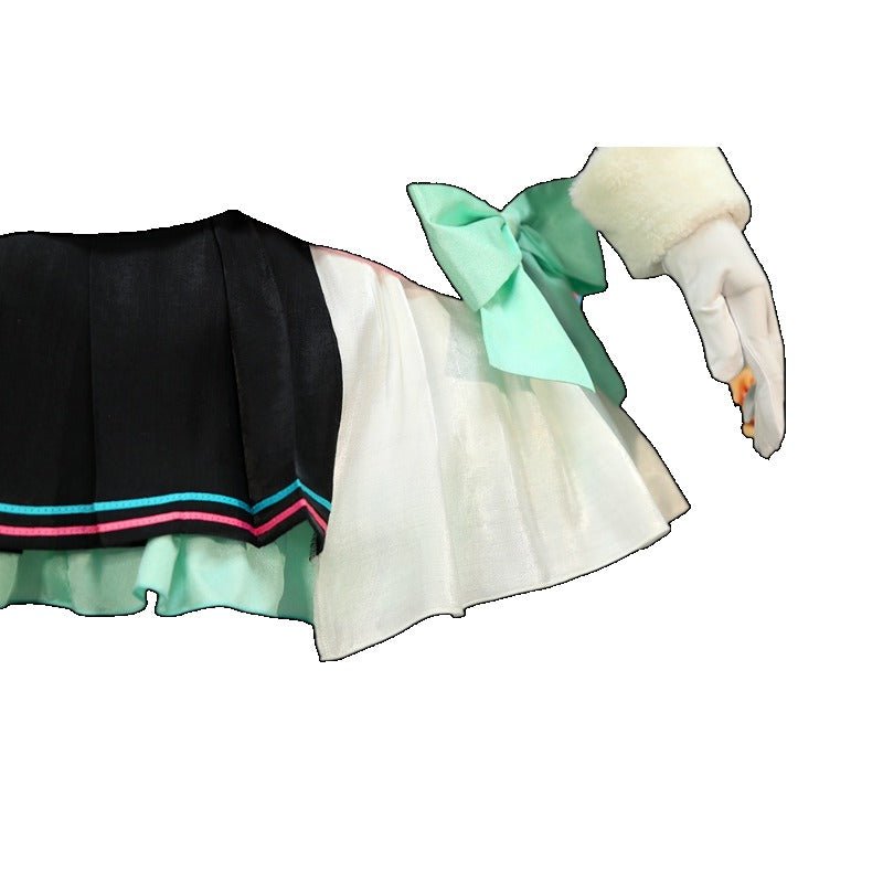Traje de Cosplay Magical Mirai 2021 Clover Bunny Miku con Botas - Disfraz de Hatsune Miku - Fantasia Cosera