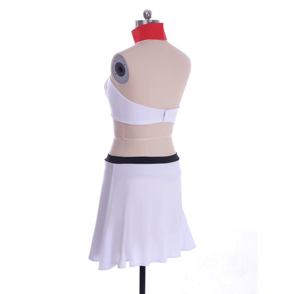 Conjunto de Baño Ty Lee de El Último Maestro del Aire – Top Blanco Sexy y Mini Falda - Fantasia Cosera