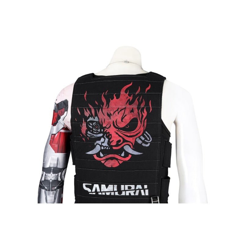 Traje de Cosplay Johnny Silverhand 2077 Chaleco Sin Mangas Disfraz para Fiesta de Halloween - Fantasia Cosera