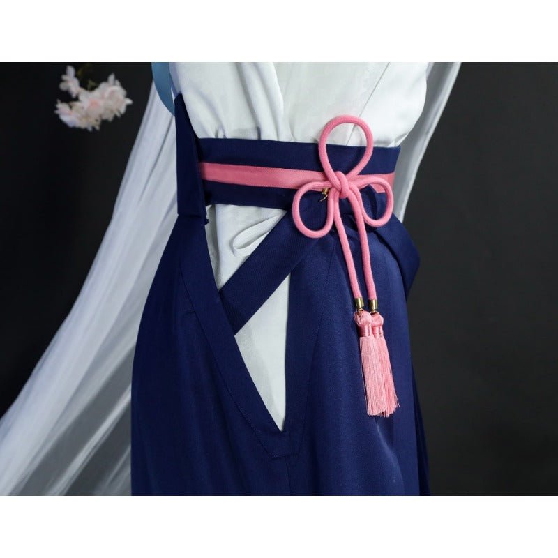 Traje de Cosplay de Kamisato Ayaka Tsubaki de Genshin Impact - Fantasia Cosera