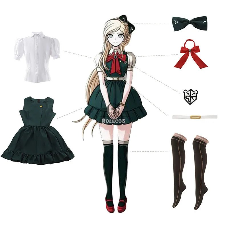 Traje de Cosplay Danganronpa Nevermind - Uniforme Escolar para Mujer de Danganronpa 2, Disfraz de Halloween - Fantasia Cosera