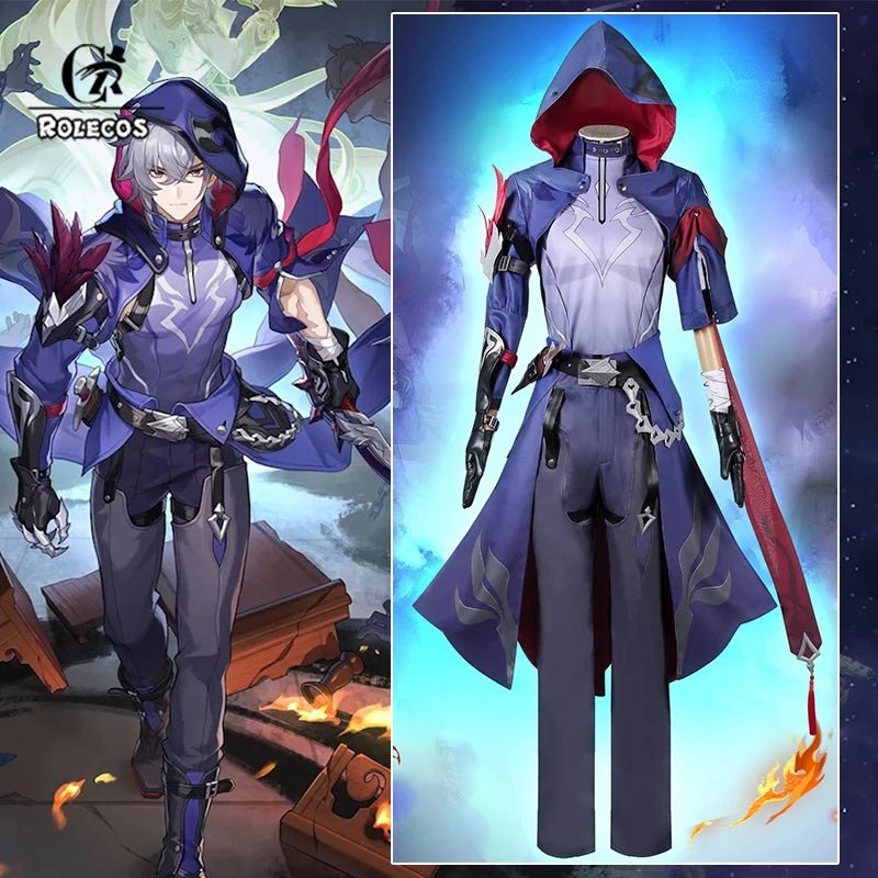 Traje Cosplay de Moze el Guarda Sombra de Plumas de Cuervo de Honkai Star Rail para Hombre, Uniforme para Carnaval y Halloween - Fantasia Cosera