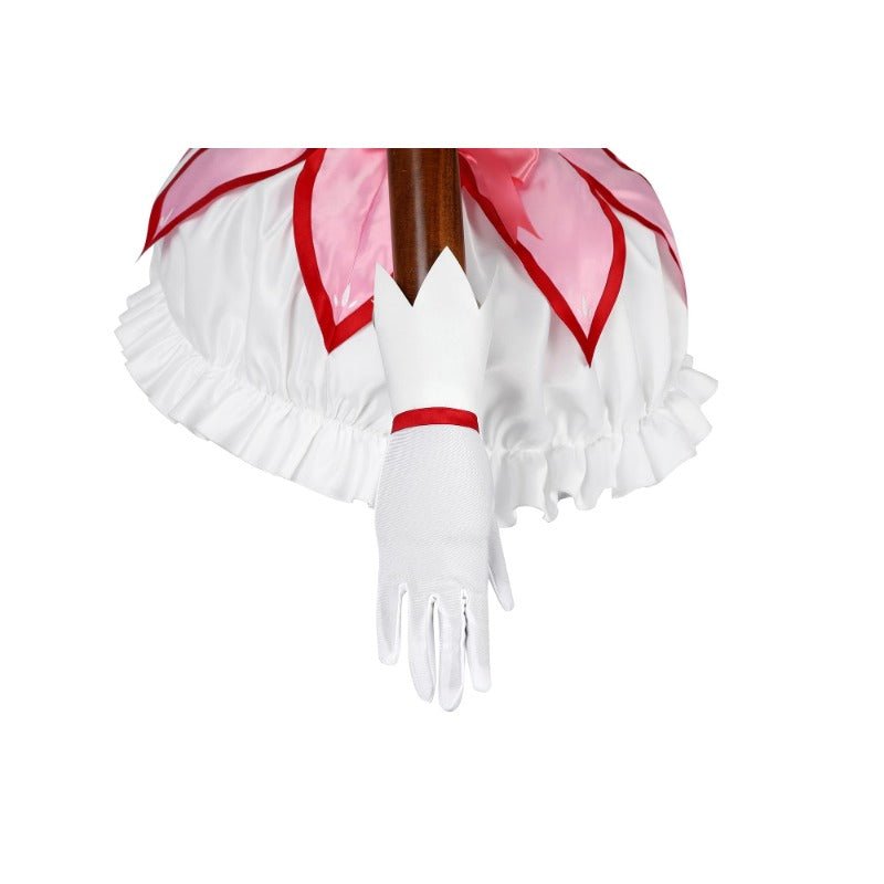 Traje de Cosplay de Madoka Kaname en Satén Mate para Halloween - Puella Magi - Fantasia Cosera