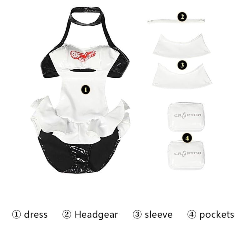 Traje de Carreras de Hatsune Miku Bikini Set para Fans de Anime en Verano Playa - Fantasia Cosera