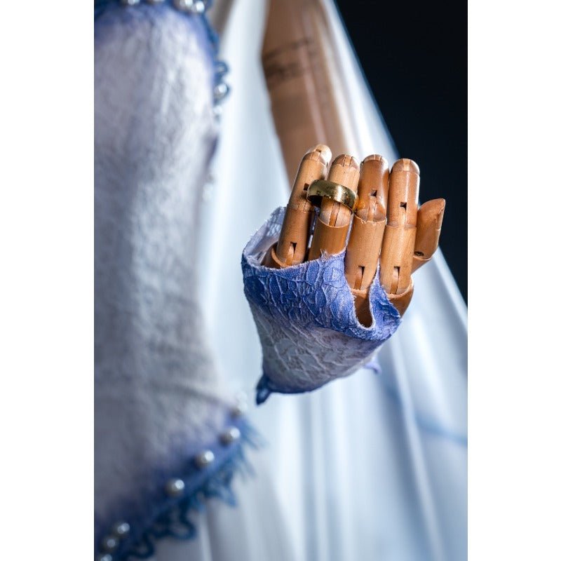 Disfraz de Emily, la Novia Cadáver, Peluca y Vestido Gótico Zombie para Halloween - Fantasia Cosera