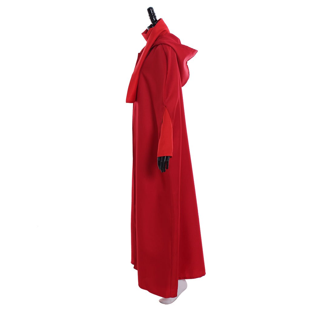 Traje Completo de The Handmaid's Tale - Capa Roja, Bufanda, Falda, Bolso y Gorro para Halloween - Fantasia Cosera