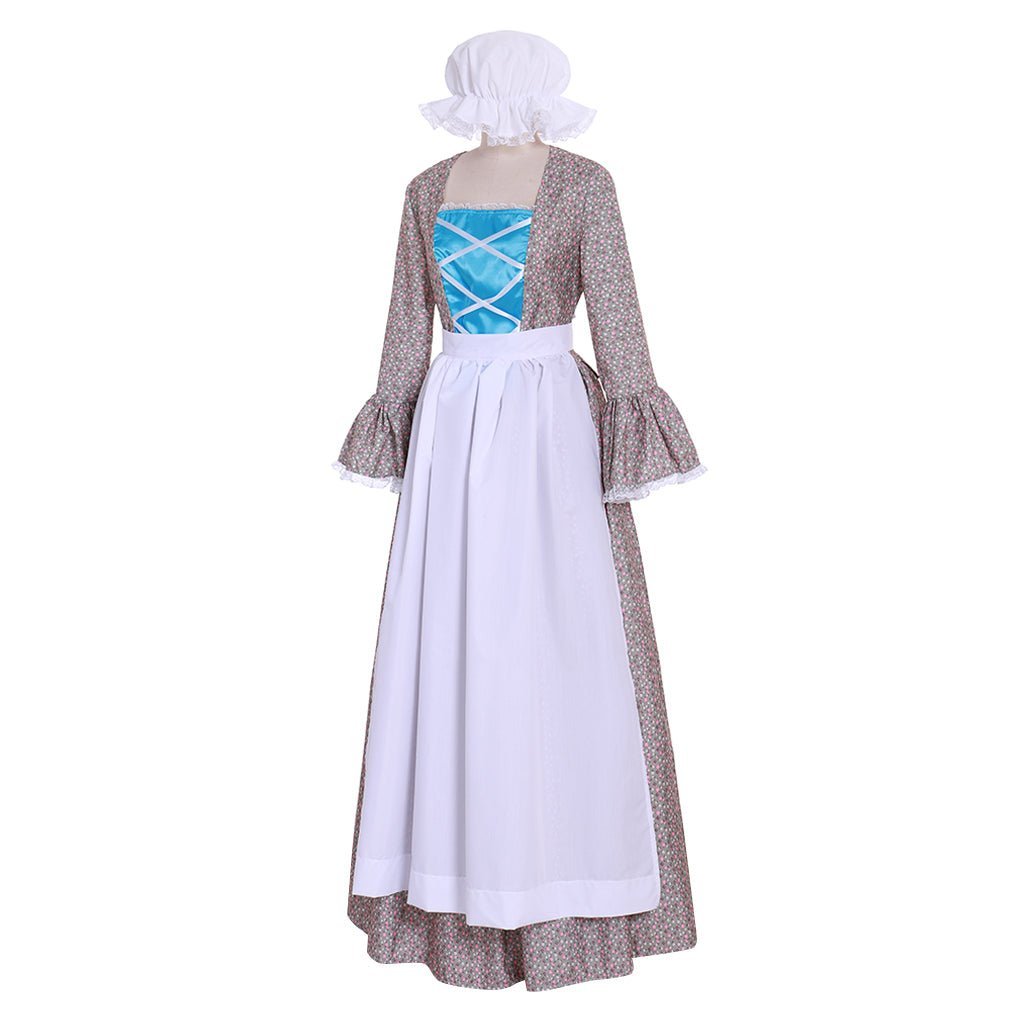 Vestido de Pradera Floral Victoriano | Vestido Lolita Colonial para Mujer - Fantasia Cosera