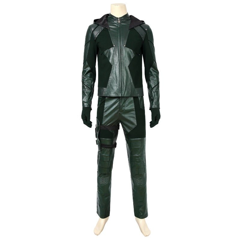 Traje de Cosplay de Oliver Queen Temporada 8 - Atuendo Final de Flecha Verde - Fantasia Cosera