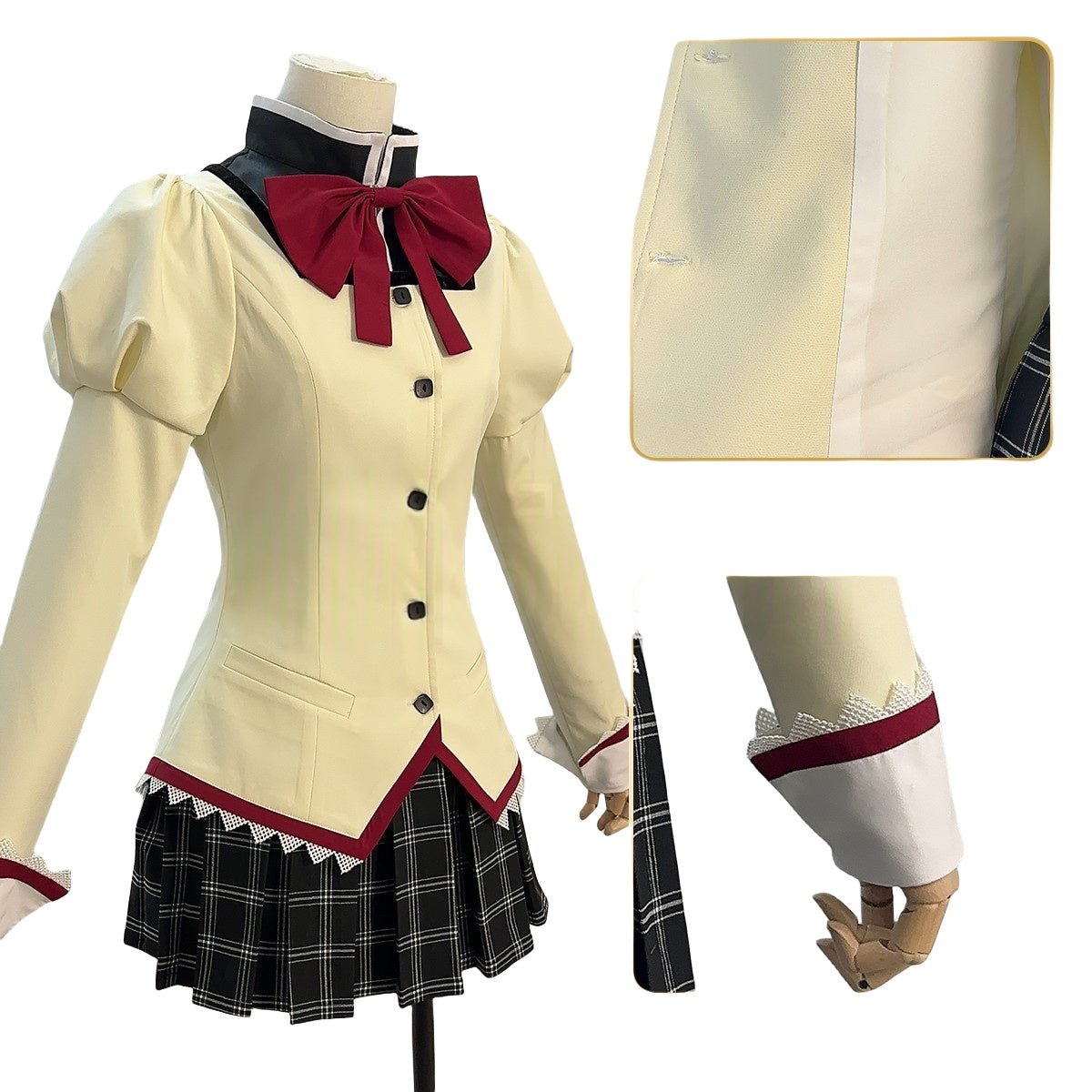 Traje de Cosplay de Chica Mágica Madoka Magica - Kaname Madoka, Akemi Homura - Fantasia Cosera