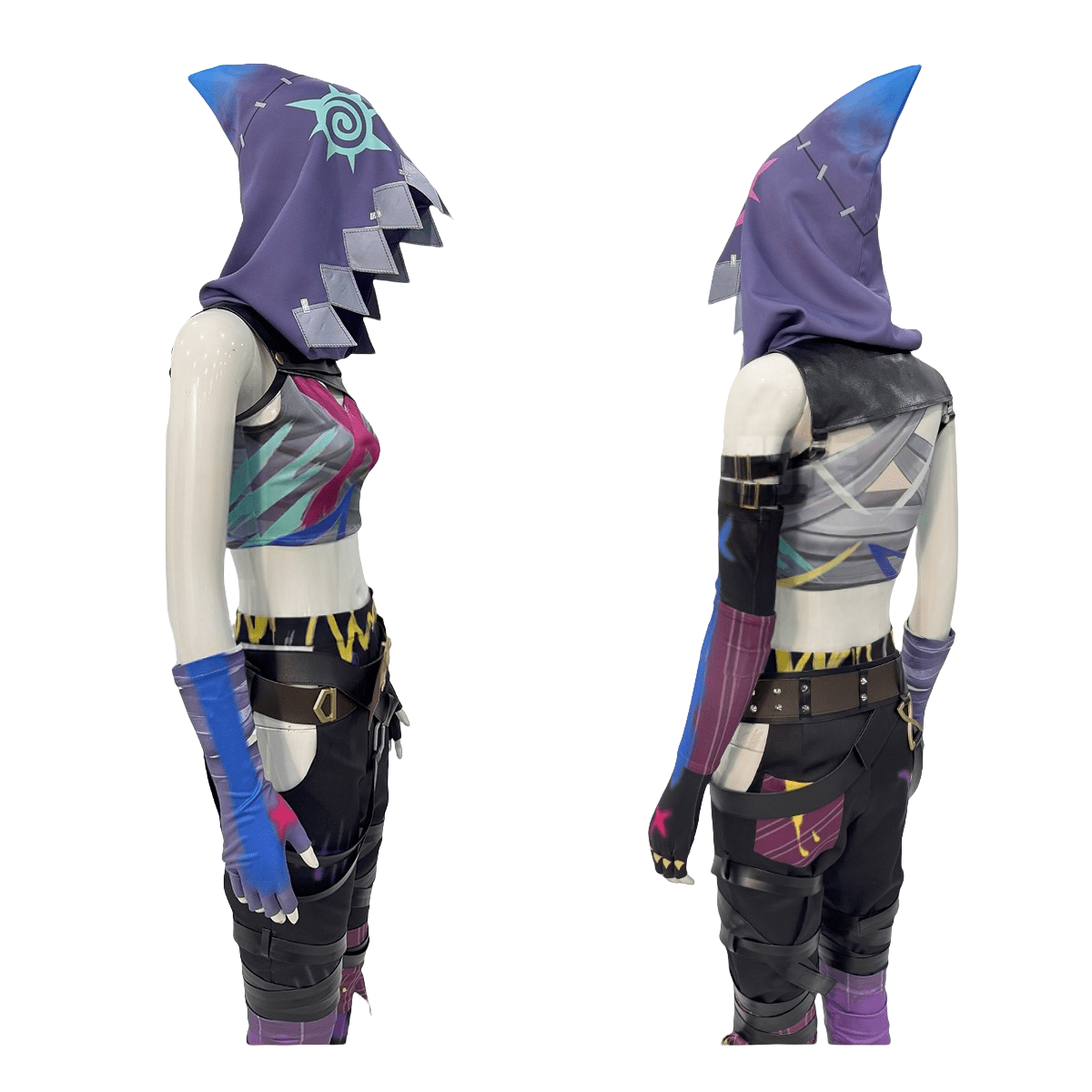 Traje de Cosplay de Jinx de Arcane League of Legends - Calidad Premium - Fantasia Cosera