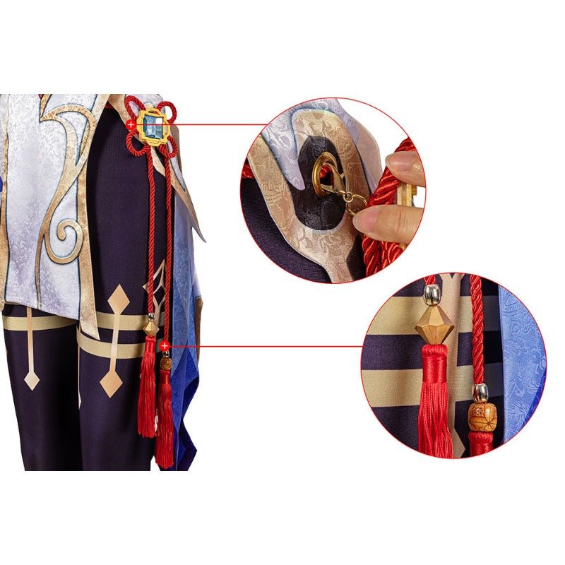 Traje de Cosplay Genshin Impact GanYu - Mono para Halloween - Fantasia Cosera