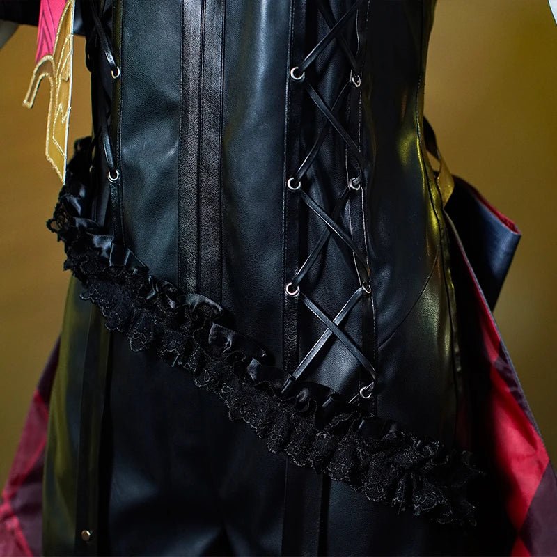 Traje de Cosplay Iyney Genshin Impact Gemelos Lyney Sombrero Mágico Uniforme de Truco de Magia Halloween Mujer Conjunto Completo - Fantasia Cosera