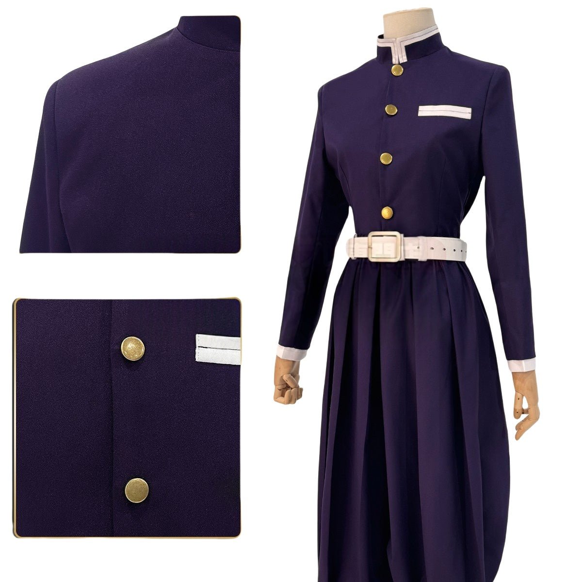 Traje de Cosplay Demon Slayer Shinobu Kocho y Kanae Kocho - Calidad Premium - Fantasia Cosera