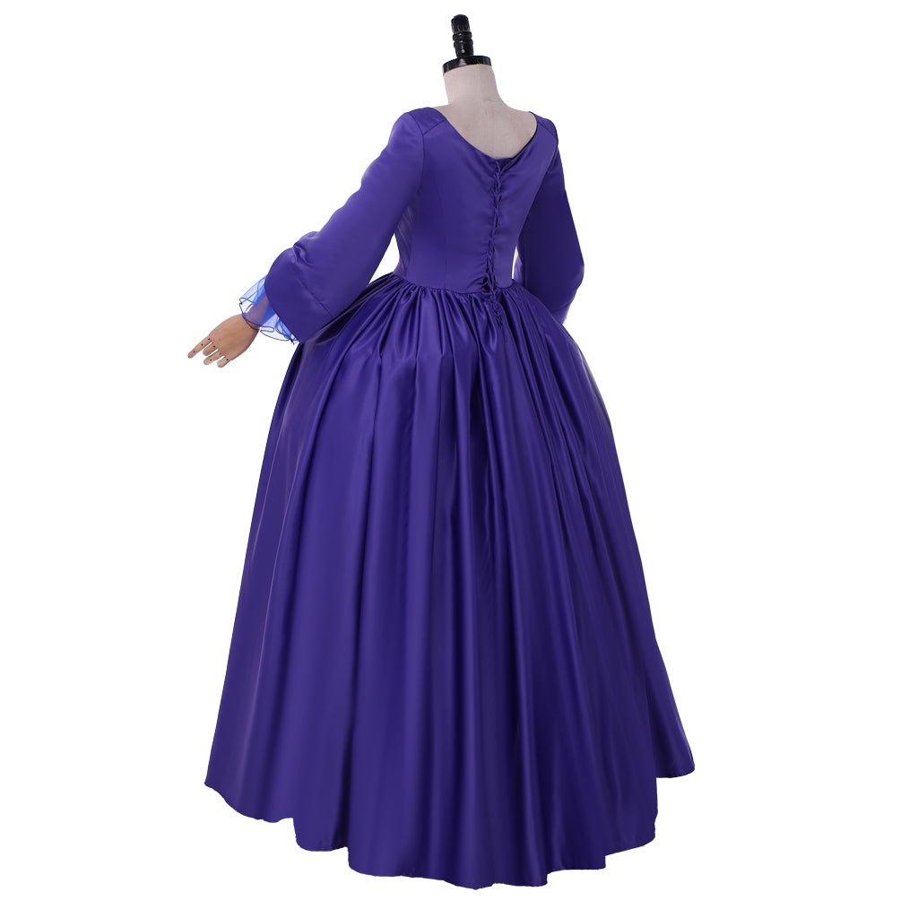 Vestido de Baile Medieval Outlander Claire Azul-Violeta | Disfraz Cosplay para Halloween - Fantasia Cosera