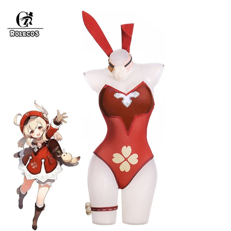 Traje de Cosplay de Klee Coneja de Navidad Genshin Impact Klee - Fantasia Cosera