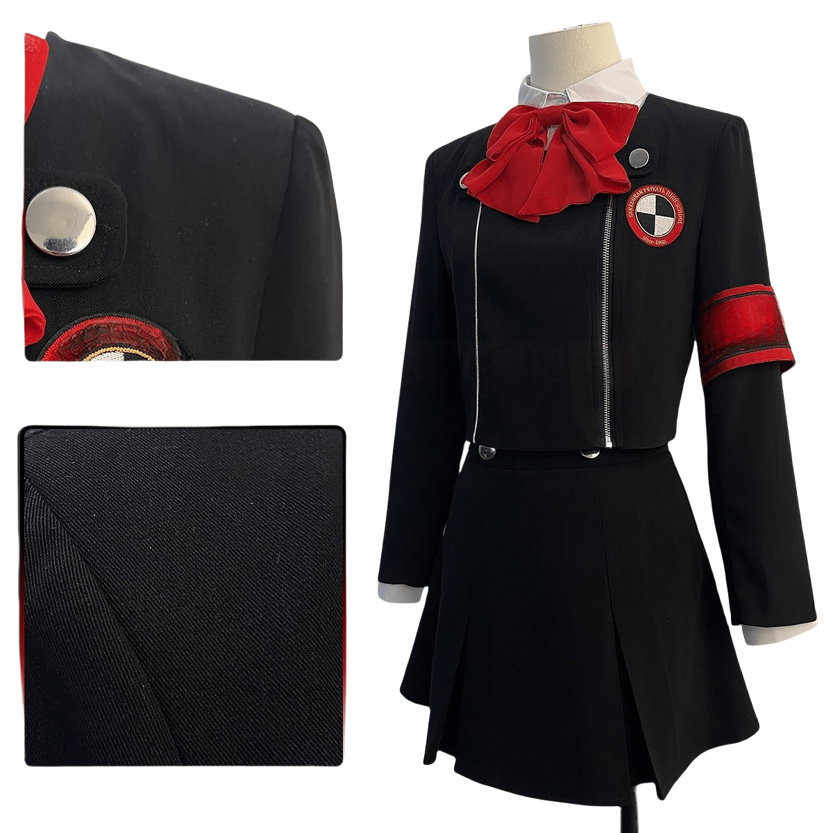 Traje Cosplay de Persona - Aegis, Makoto Yuki, Gekkoukan High School - Fantasia Cosera