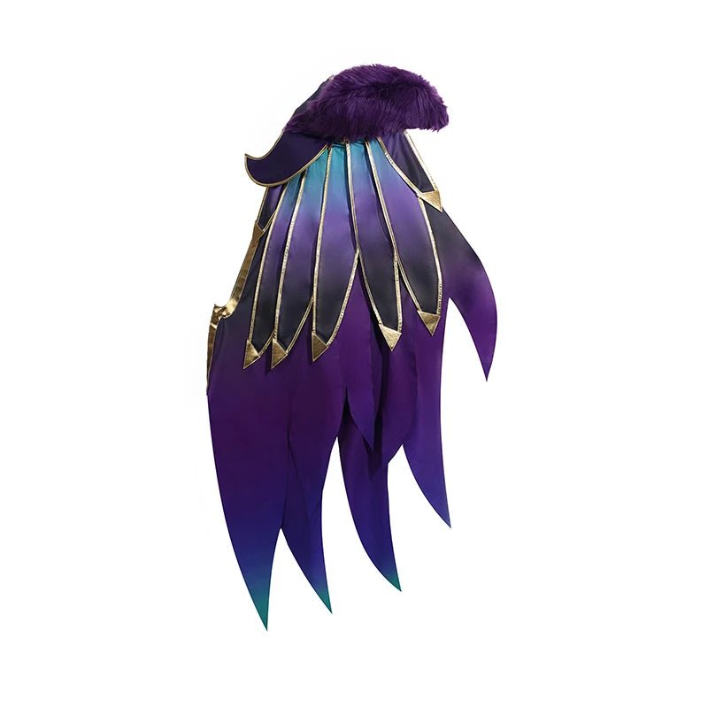Traje de Cosplay de Xayah Guardiana Estelar de LOL para Mujer con Capa - Versión Nueva Preventa - Fantasia Cosera