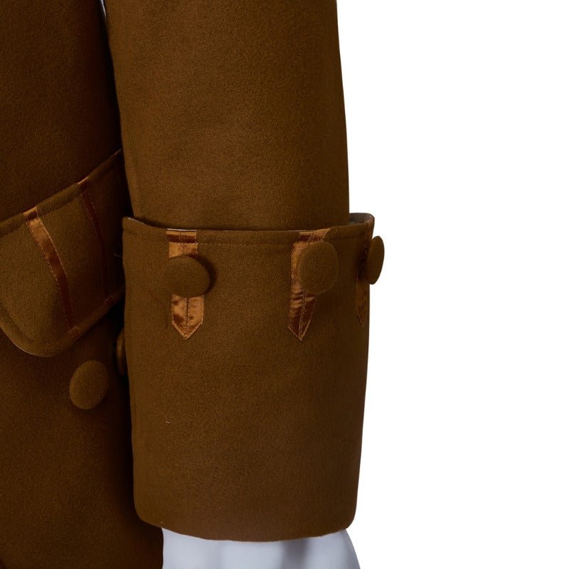 Nuevo Abrigo Marrón del Siglo XVIII - Estilo Militar Colonial Traje de Cosplay Edwardiano - Fantasia Cosera