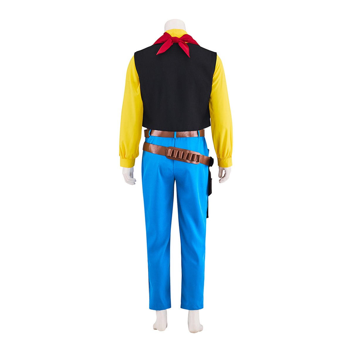 Traje de Cosplay Lucky Luke Cowboy – Vestimenta Oficial para Fans y Coleccionistas - Fantasia Cosera